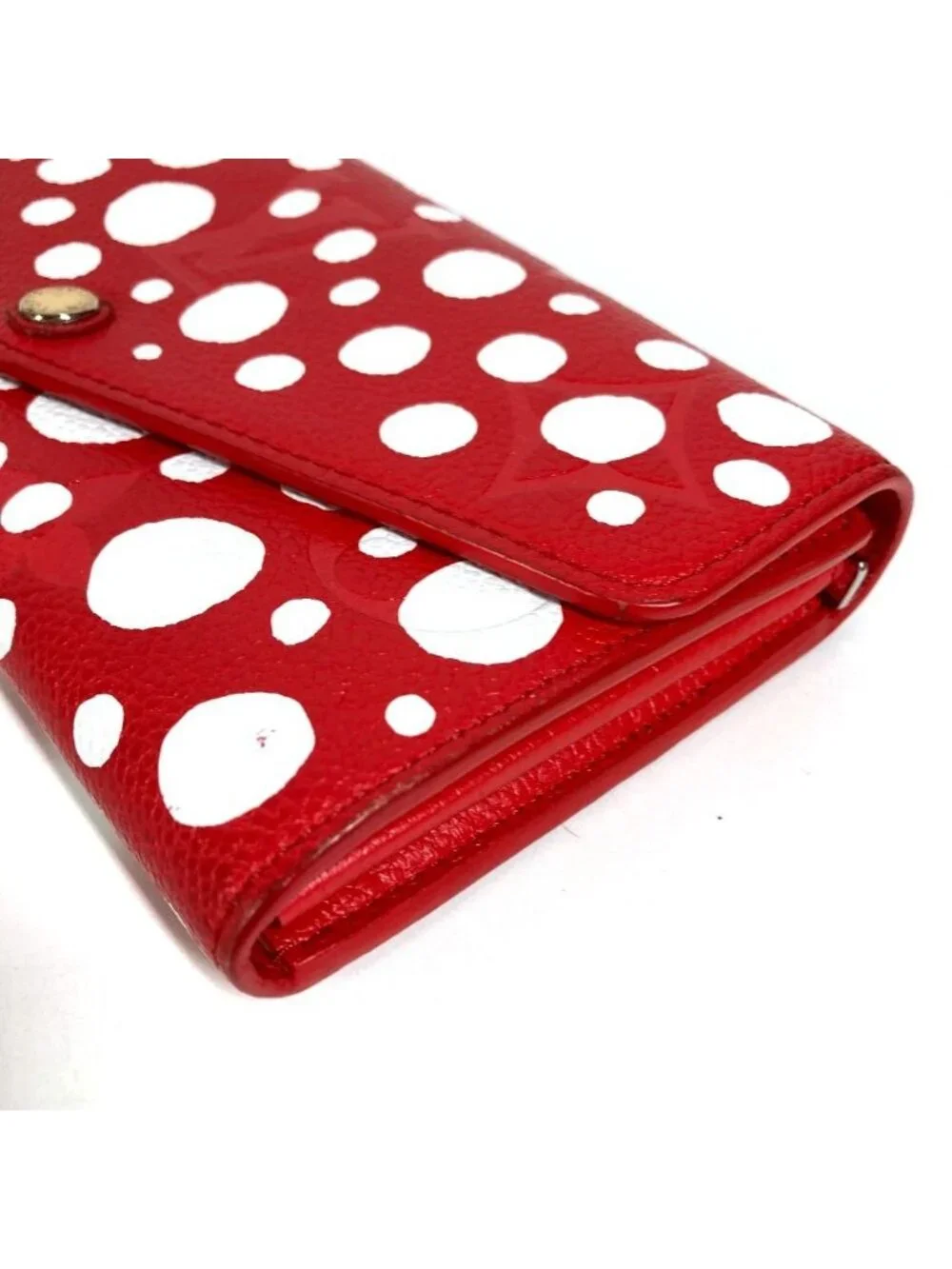 Louis Vuitton Wallet Portefeuille Sarah NM Leather Yayoi Kusama